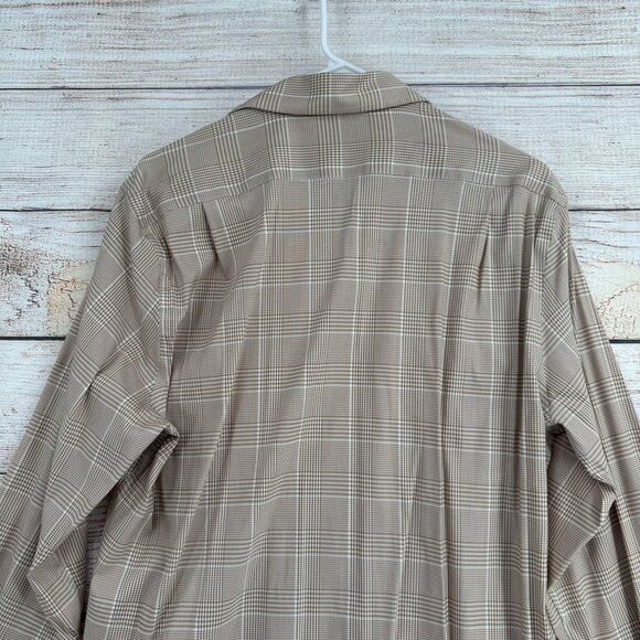 Lauren Ralph Lauren Black Label Slim Fit Performance Stretch Shirt Men's L Beige - Picture 10 of 13